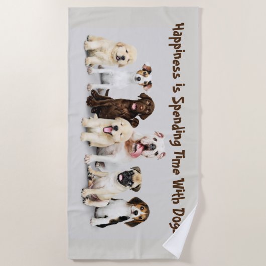 Dogs Lovers Strandlaken (Voorkant)