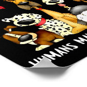 Dogs Make Me Happy Humans Make My Head Hurt Funny  Poster (Hoek)