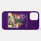 Dogs Merry Kerstlight Case-Mate iPhone Case (Achterkant (horizontaal))