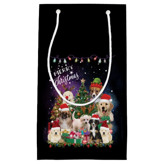 Dogs Merry Kerstlight Klein Cadeauzakje (Voorkant)