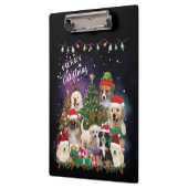 Dogs Merry Kerstlight-klembord Klembord (Links)