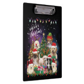 Dogs Merry Kerstlight-klembord Klembord (Rechts)
