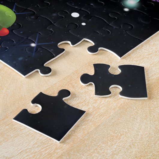 Dogs Merry Kerstlight Legpuzzel (Zijkant)