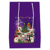 Dogs Merry Kerstlight Medium Cadeauzakje (Achterkant)