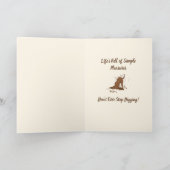 Dogs met vuil graven - Happy Vaderdag. Kaart (Binnen)