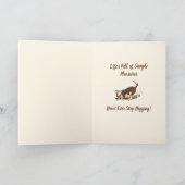 Dogs met vuil graven - Happy Vaderdag. Kaart (Binnen)