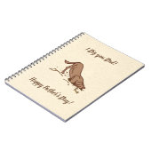 Dogs met vuil graven - Happy Vaderdag. Notitieboek (Linkerzijde)