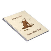 Dogs met vuil graven - Happy Vaderdag. Notitieboek (Rechterzijde)