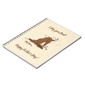 Dogs met vuil graven - Happy Vaderdag. Notitieboek (Linkerzijde)