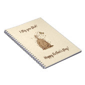 Dogs met vuil graven - Happy Vaderdag. Notitieboek (Rechterzijde)