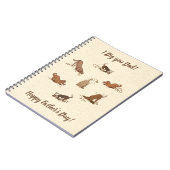 Dogs met vuil graven - Happy Vaderdag. Notitieboek (Linkerzijde)