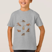 Dogs met vuil graven - op een strandvakantie. t-shirt (Voorkant)