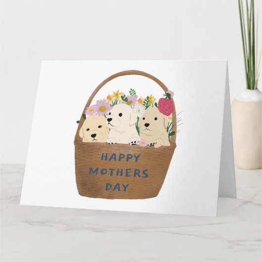 Dogs moederdag bedankkaart (Voorkant)