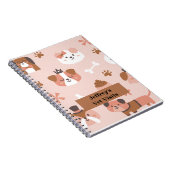 Dog's Notitieboek Gepersonaliseerd of voor dierena (Rechterzijde)