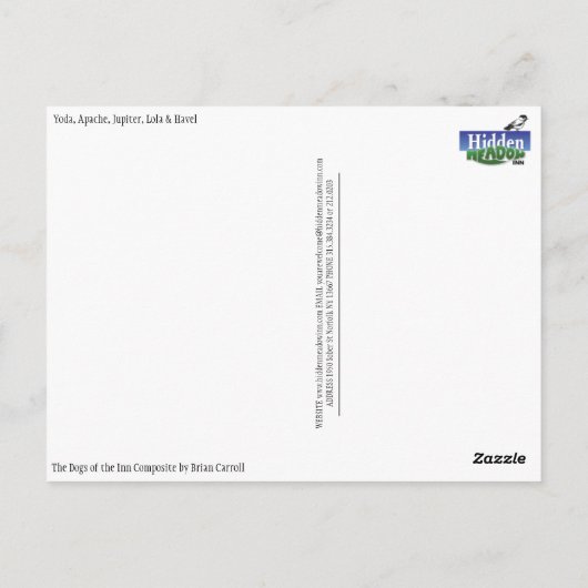 Dogs of the Inn Postcard Briefkaart (Achterkant)