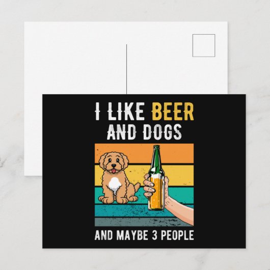 Dogs Papa Gift Briefkaart (Voorkant / Achterkant)