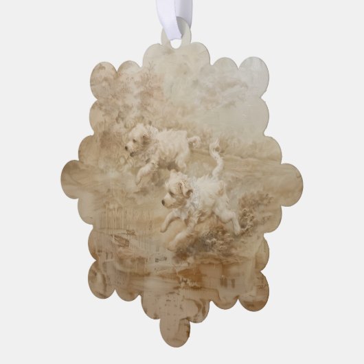 Dogs - Papier Kaart Decoratie Stationery (Links)