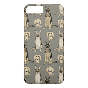 Dogs Pattern iPhone 8/7 Plus Hoesje