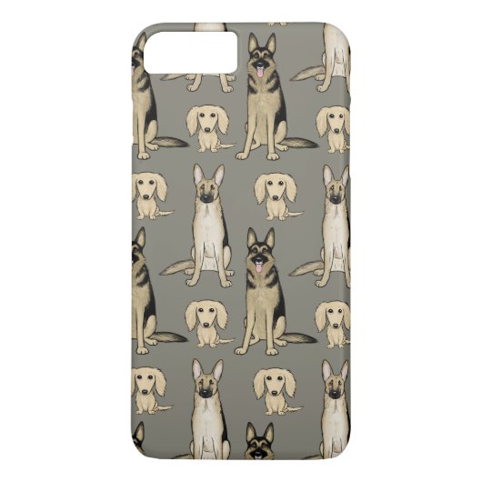 Dogs Pattern Case-Mate iPhone Case (Achterkant)