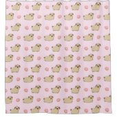 Dogs Pattern Shower Curtain Douchegordijn (Voorkant)