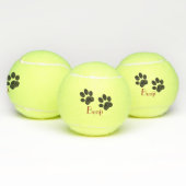 Dogs Paw Drukt aangepaste tennisballen af (Multi)