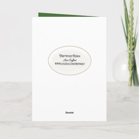 Dog's Paw in hand Vaderdag Kaart (Achterkant)