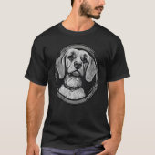 Dogs Paws Dog School Animal Protection grappig cad T-shirt (Voorkant)