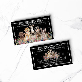 Dogs Paws Lijst Flowers Visitekaartje