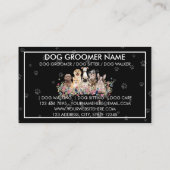 Dogs Paws Lijst Flowers Visitekaartje (Achterkant)