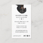 Dogs Pet Care Grooming & Salon Visitekaartje (Achterkant)