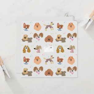 Dogs Pets Kinder briefpapier Kaart
