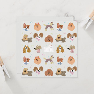 Dogs Pets Kinder briefpapier Kaart