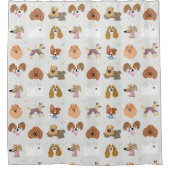 Dogs Pets Kinder Douchegordijn (Voorkant)