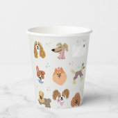Dogs Pets Kinder Papieren Bekers (Achterkant)