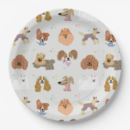 Dogs Pets Kinder Partij Papieren Bordje