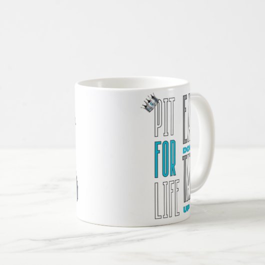 Dogs Pitbull "Being a Pit Ain't Easy" Classic Mok (Voorkant rechts)