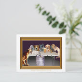 Dogs Play Beer Pong Briefkaart (Staand voorkant)