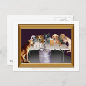 Dogs Play Beer Pong Briefkaart (Voorkant / Achterkant)