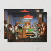 Dogs Playing Poker beroemd gemaakt door C.M. Cooli Briefkaart (Voorkant / Achterkant)
