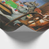 Dogs Playing Poker beroemd gemaakt door C.M. Cooli Cadeaupapier (Hoek)