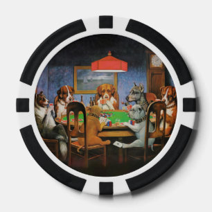 Dogs Playing Poker beroemd gemaakt door C.M. Cooli Chips