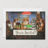 Dogs Playing Poker beroemd gemaakt door C.M. Cooli Kaart (Voorkant)