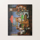 Dogs Playing Poker beroemd gemaakt door C.M. Cooli Legpuzzel (Verticaal)