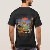 Dogs Playing Poker beroemd gemaakt door C.M. Cooli T-shirt (Achterkant)