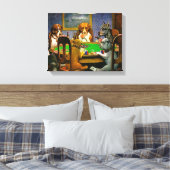Dogs Playing Poker Canvas Afdruk (Insitu (Slaapkamer))