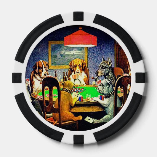 Dogs Playing Poker Chips (Voorkant)