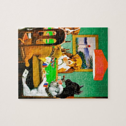 Dogs Playing Poker Legpuzzel (Horizontaal)