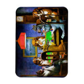 Dogs Playing Poker Magneet (Verticaal)