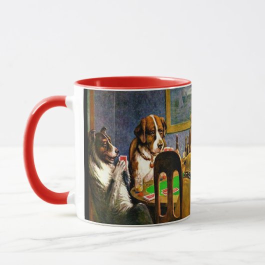 Dogs Playing Poker Mok (Links)