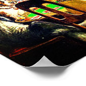 Dogs Playing Poker Poster (Hoek)